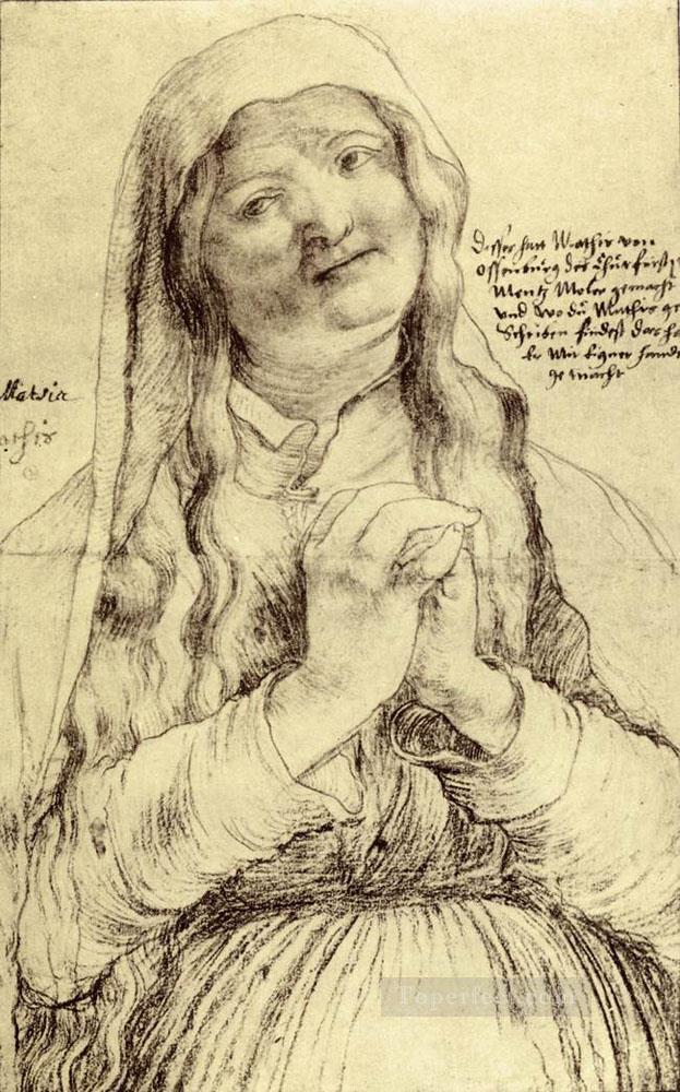 祈る女性 ルネッサンス マティアス・グリューネヴァルト油絵